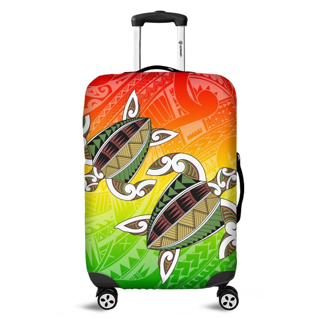 Hawaii Turtle Kanaka Maoli Luggage Covers - AH Black - Polynesian Pride