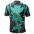 Hawaii Turtle Kanaka Tropical Polynesian Polo Shirt Turquoise Royi Style - Polynesian Pride