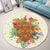 Hawaii Turtle Life Hibiscus Design Round Carpet - AH - Polynesian Pride