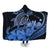 Hawaii Turtle Map Polynesian Hooded Blanket Safety Blue - AH Hooded Blanket White - Polynesian Pride