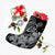 Hawaii Turtle Map Polynesian Christmas Stocking Safety Gray - AH - Polynesian Pride