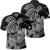 Hawaii Turtle Map Polynesian Polo Shirt Safety Gray Unisex Black - Polynesian Pride