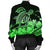 Hawaii Turtle Map Polynesian Bomber Jacket Safety Green - AH - Polynesian Pride