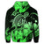 Hawaiian Turtle Map Polynesian Hoodie Safety Green - Polynesian Pride