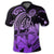 Hawaii Turtle Map Polynesian Polo Shirt Safety Violet 2 AH - Polynesian Pride