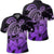 Hawaii Turtle Map Polynesian Polo Shirt Safety Violet 2 AH Unisex Black - Polynesian Pride