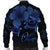 Hawaii Turtle Ohana Hibiscus Poly Bomber Jacket - Blue - AH - Polynesian Pride