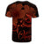 Hawaii Turtle Ohana Hibiscus Poly T Shirt Orange - Polynesian Pride