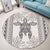 Hawaii Turtle Pattern Round Carpet - AH - Polynesian Pride