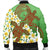 Hawaii Turtle Plumeria Bomber Jacket - Green Style - AH - Polynesian Pride