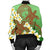 Hawaii Turtle Plumeria Bomber Jacket - Green Style - AH - Polynesian Pride