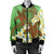 Hawaii Turtle Plumeria Bomber Jacket - Green Style - AH - Polynesian Pride