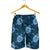 Hawaii Turtle Plumeria Blue Men's Shorts - AH - Polynesian Pride