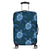 Hawaii Turtle Plumeria Blue Luggage Covers - AH Black - Polynesian Pride