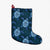 Hawaii Turtle Plumeria Blue Christmas Stocking - AH Christmas Stocking 26 X 42 cm Black - Polynesian Pride