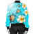 Hawaii Turtle Plumeria Coat Of Arm Ocean Bomber Jacket - AH - Polynesian Pride