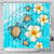 Hawaii Turtle Plumeria Coat Of Arm Ocean Shower Curtain - AH 177 x 172 (cm) Black - Polynesian Pride