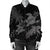 Hawaii Turtle Plumeria Coconut Tree Polynesian Bomber Jacket - Gray - AH - Polynesian Pride