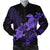 Hawaii Turtle Plumeria Coconut Tree Polynesian Bomber Jacket - Purple - AH Black Unisex - Polynesian Pride