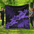 Hawaii Turtle Plumeria Coconut Tree Polynesian Premium Quilts - Purple - AH Black - Polynesian Pride