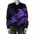 Hawaii Turtle Plumeria Coconut Tree Polynesian Bomber Jacket - Purple - AH - Polynesian Pride