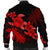 Hawaii Turtle Plumeria Coconut Tree Polynesian Bomber Jacket - Red - AH - Polynesian Pride