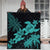 Hawaii Turtle Plumeria Coconut Tree Polynesian Premium Quilts - Turquoise - AH - Polynesian Pride