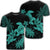 Hawaii Turtle Plumeria Coconut Tree Polynesian T Shirt Turquoise Unisex Black - Polynesian Pride