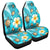 Hawaii Turtle Plumeria Kanaka Ocean Car Seat Covers - AH Universal Fit Black - Polynesian Pride