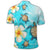 Hawaii Turtle Plumeria Ocean Polo Shirt - Polynesian Pride