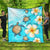 Hawaii Turtle Plumeria Ocean Premium Quilts - AH Black - Polynesian Pride