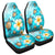 Hawaii Turtle Plumeria Ocean Car Seat Covers - AH Universal Fit Black - Polynesian Pride