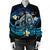 Hawaii Turtle Plumeria Polynesian Bomber Jacket - Mela Style - AH - Polynesian Pride