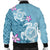 Hawaii Turtle Plumeria Polynesian Simple Bomber Jacket - AH - Polynesian Pride