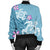 Hawaii Turtle Plumeria Polynesian Simple Bomber Jacket - AH - Polynesian Pride