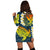 Hawaii Turtle Plumerian Polynesian Hoodie Dress - Sease Style - ver 2 - AH - Polynesian Pride