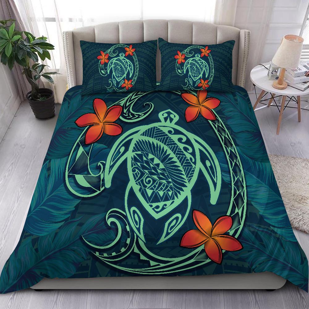 Hawaii Turtle Polynesia Tropical Bedding Set - Tax Style - AH Blue - Polynesian Pride