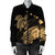 Hawaii Turtle Polynesian Map Plumeria Bomber Jacket - AH - Polynesian Pride