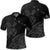 Hawaii Turtle Polynesian Map Plumeria Polo Shirt Gray Unisex Black - Polynesian Pride