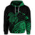 Hawaiian Turtle Polynesian Map Plumeria Hoodie Green - Polynesian Pride