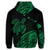 Hawaiian Turtle Polynesian Map Plumeria Hoodie Green - Polynesian Pride