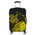 Hawaii Turtle Polynesian Map Plumeria Yellow Luggage Covers - AH Black - Polynesian Pride