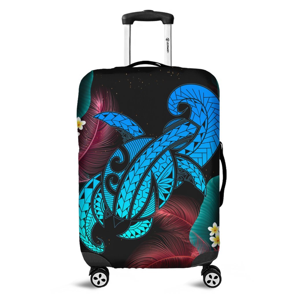 Hawaii Turtle Polynesian Tropical Luggage Covers - Ghia Style - AH Black - Polynesian Pride