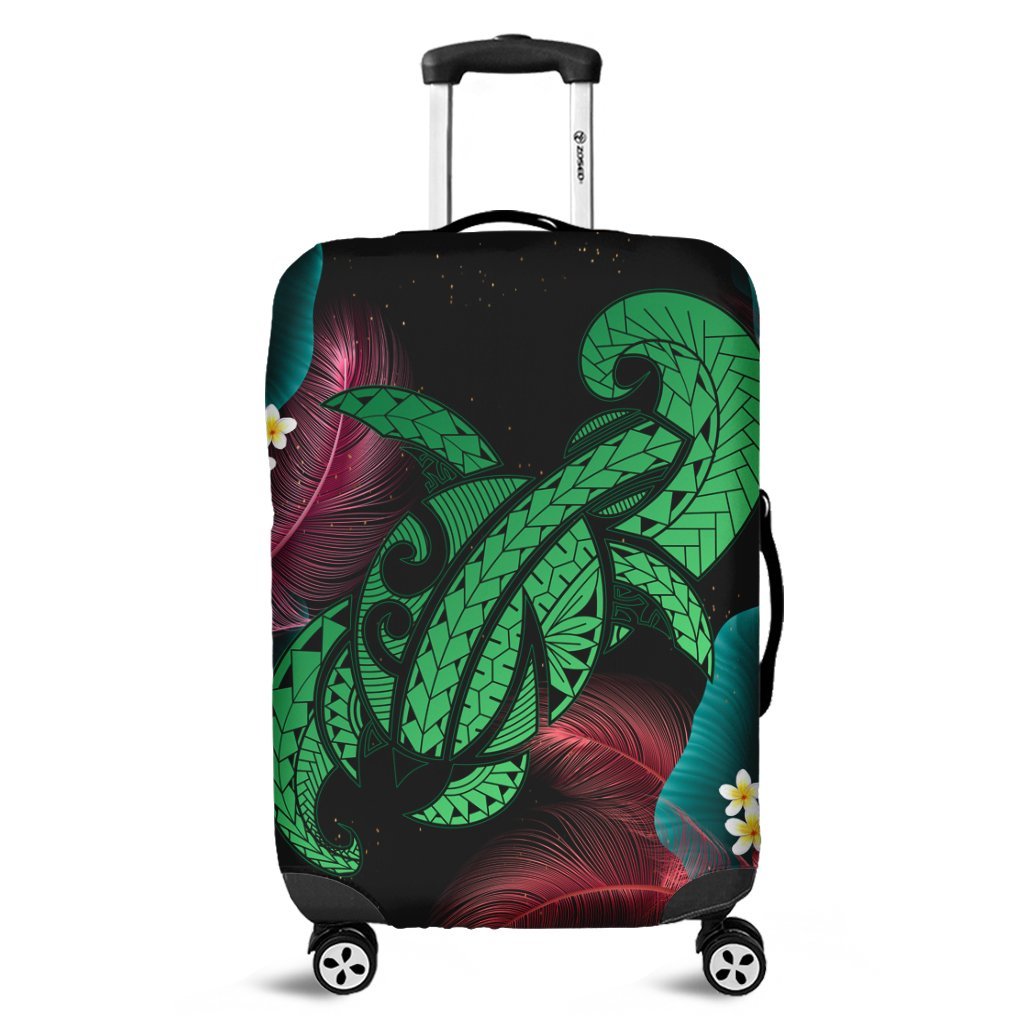 Hawaii Turtle Polynesian Tropical Luggage Covers - Ghia Style Green - AH Black - Polynesian Pride