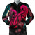 Hawaii Turtle Polynesian Tropical Bomber Jacket - Ghia Style Pink - AH Black Unisex - Polynesian Pride