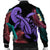 Hawaii Turtle Polynesian Tropical Bomber Jacket - Ghia Style Purple - AH - Polynesian Pride