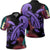 Hawaii Turtle Polynesian Tropical Polo Shirt Ghia Style Purple Unisex Black - Polynesian Pride