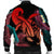 Hawaii Turtle Polynesian Tropical Bomber Jacket - Ghia Style Red - AH - Polynesian Pride