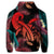 Hawaiian Turtle Polynesian Tropical Hoodie Ghia Style Red - Polynesian Pride