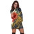 Hawaii Turtle Polynesian Tropical Hibiscus Plumeria Hoodie Dress - AH - Polynesian Pride